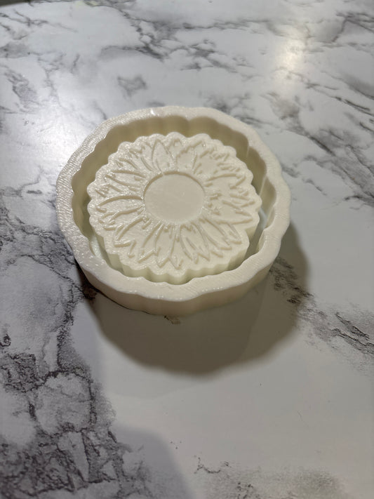 Sunflower badge reel