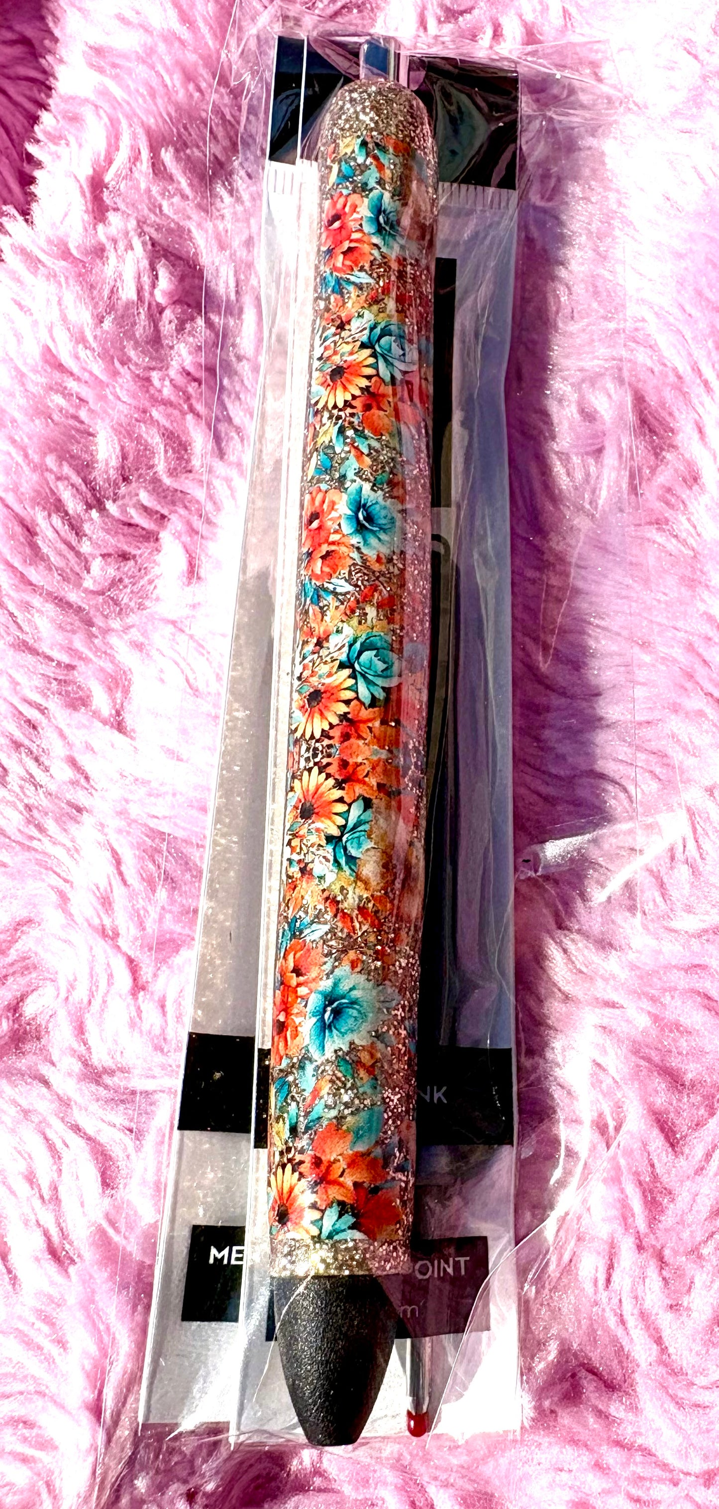 Flowers Glitter pen