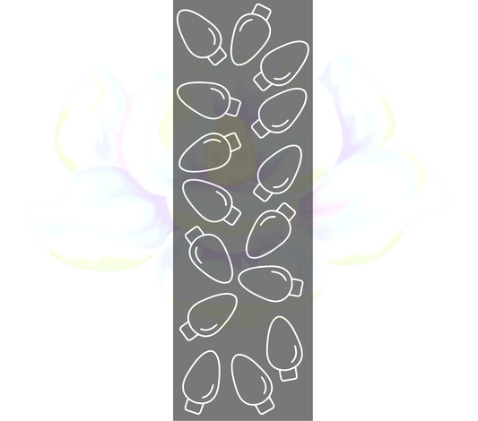 Christmas Lights Pen Precut Template
