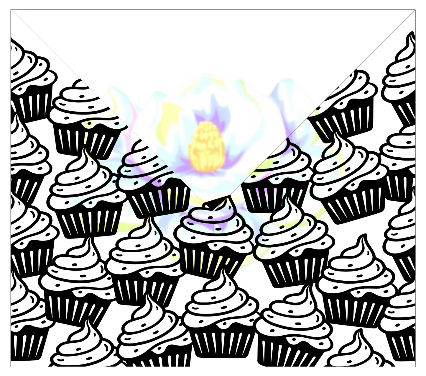 Cupcake V Split Precut Template