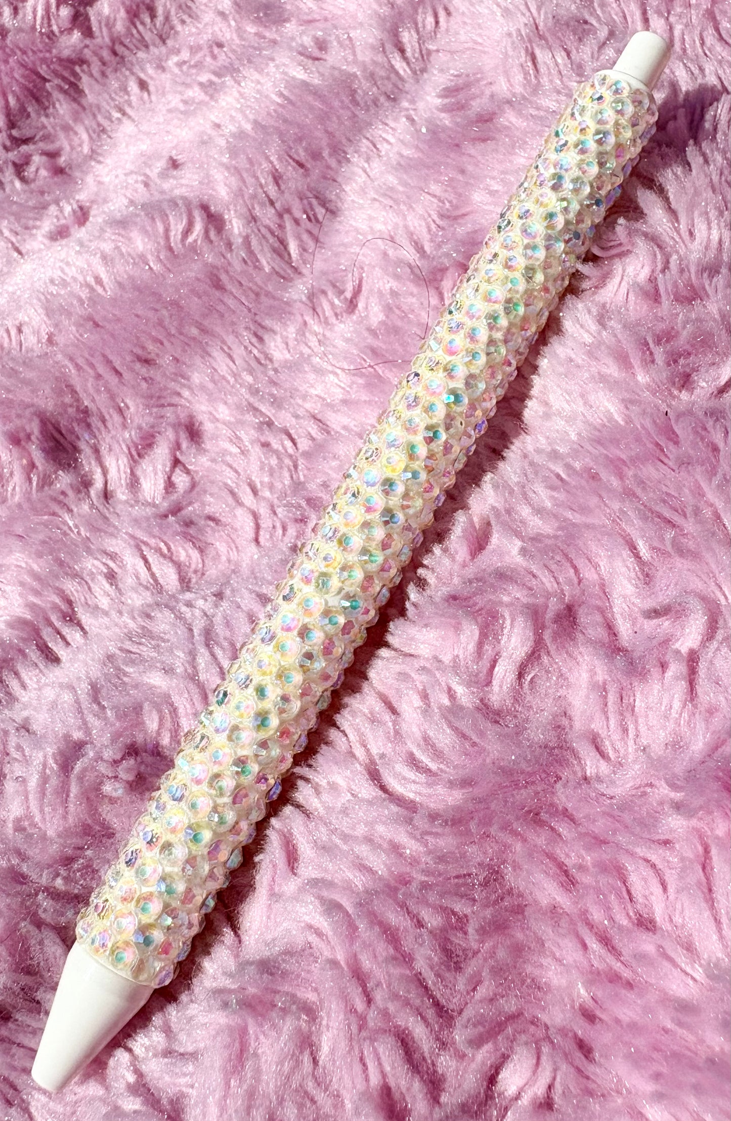 White Rhinestone pen