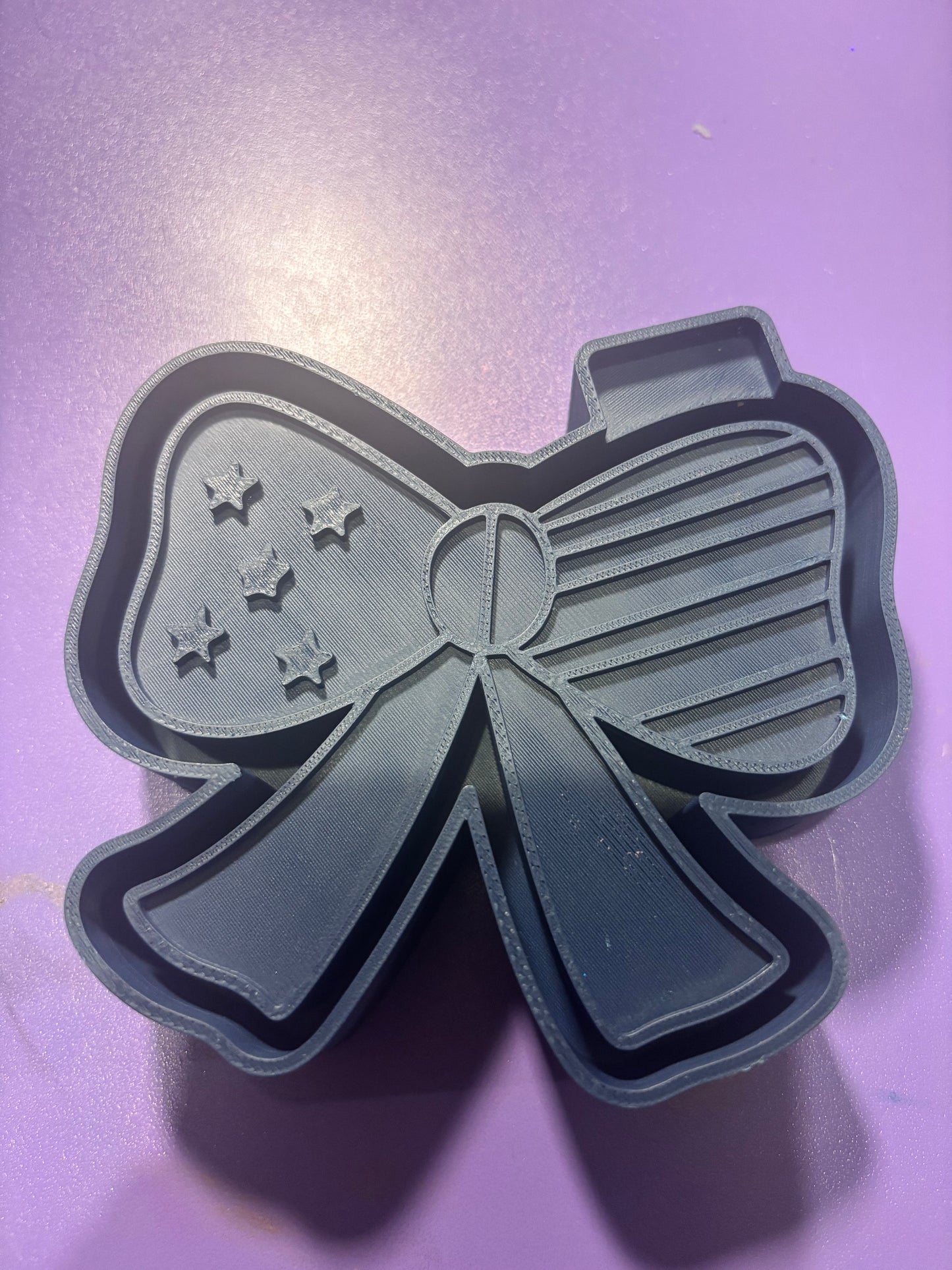 Stars and Stripes Bow Freshie Mold