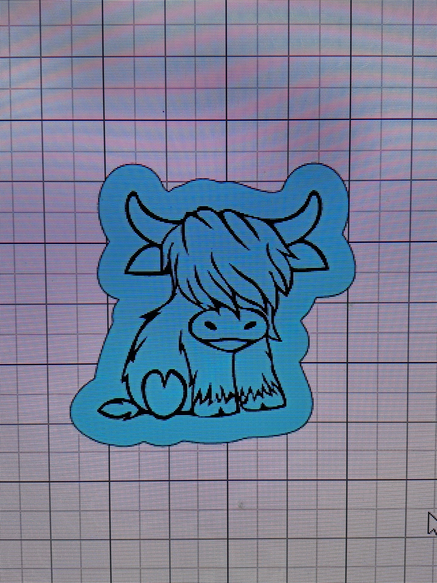 Highland cow badge reel
