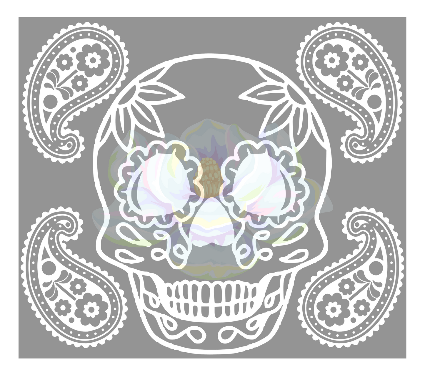 Sugar Skull Paisley