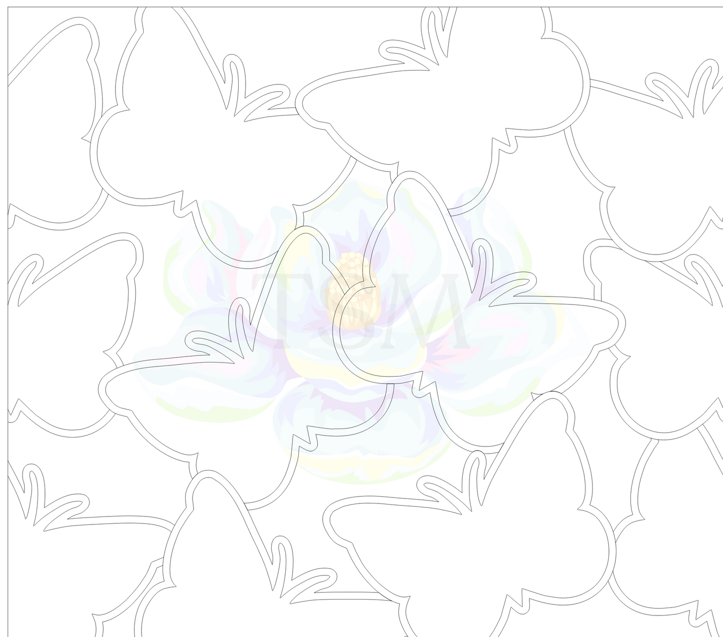 Big Butterflies Pre Cut Template