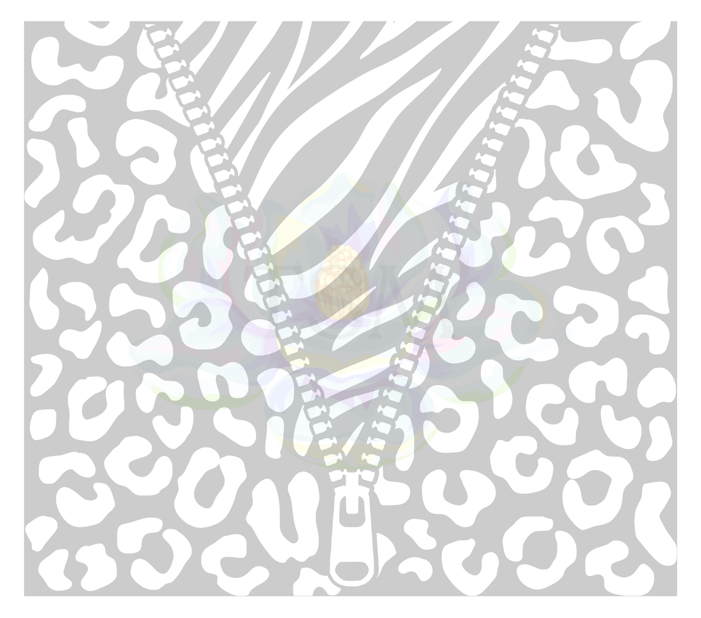 Zebra to cheetah zipper
