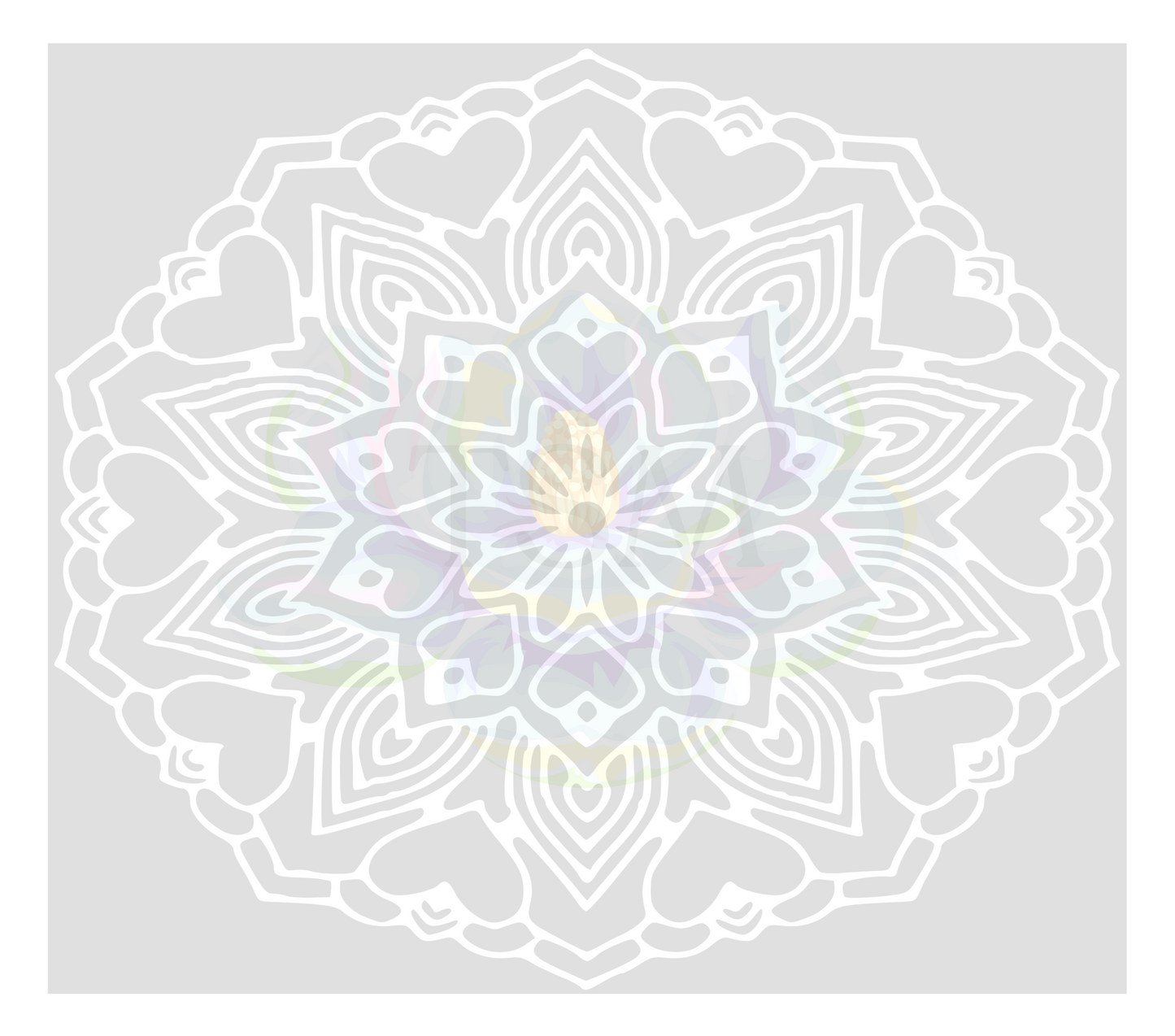 Mandala Hearts Precut
