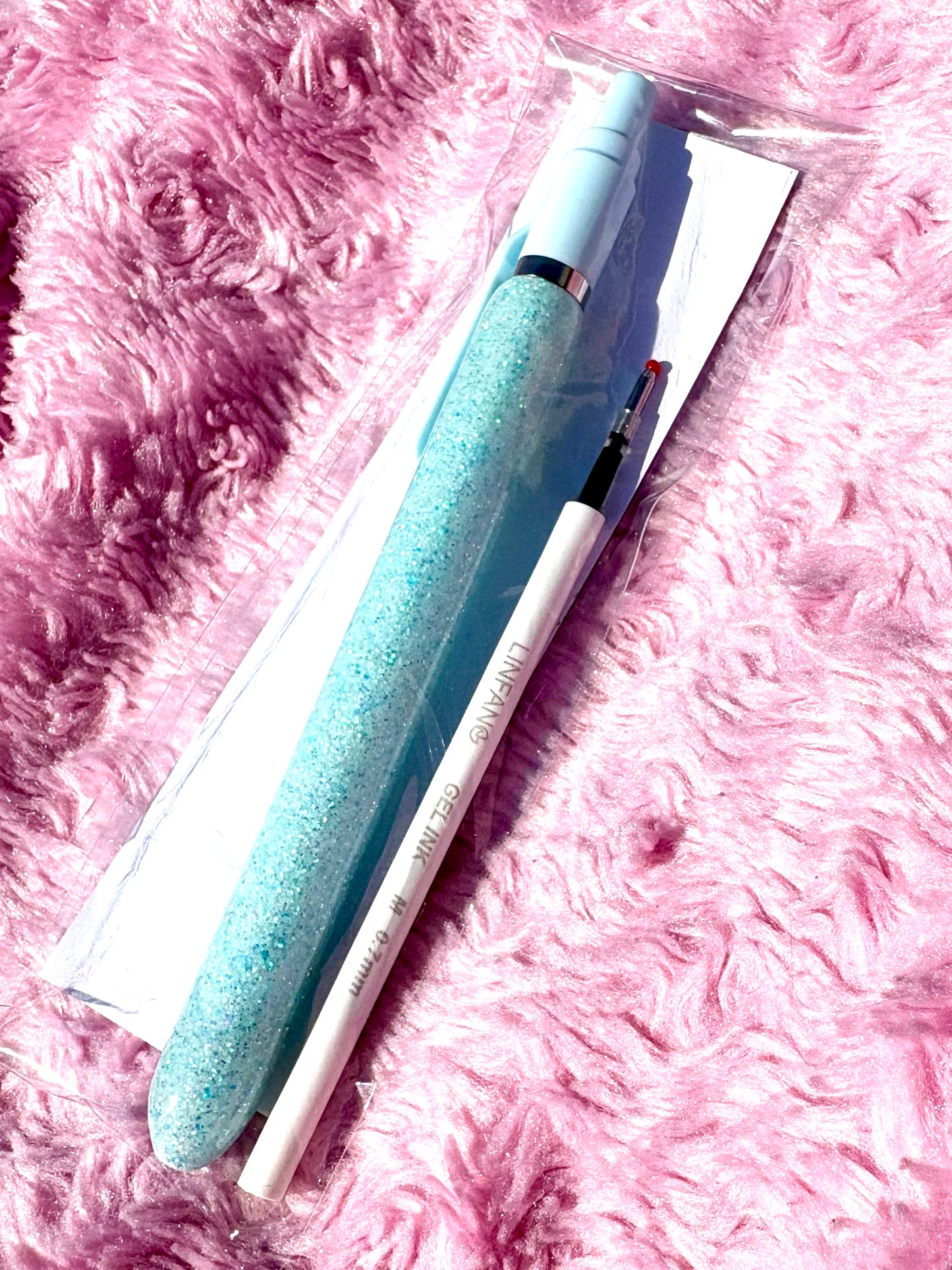 Glass slipper glitter pen