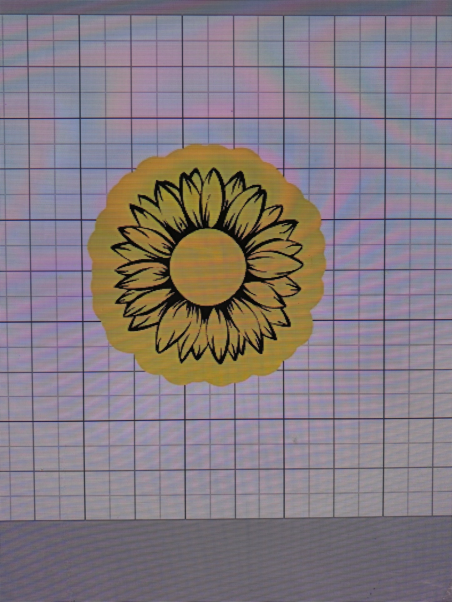 Sunflower badge reel