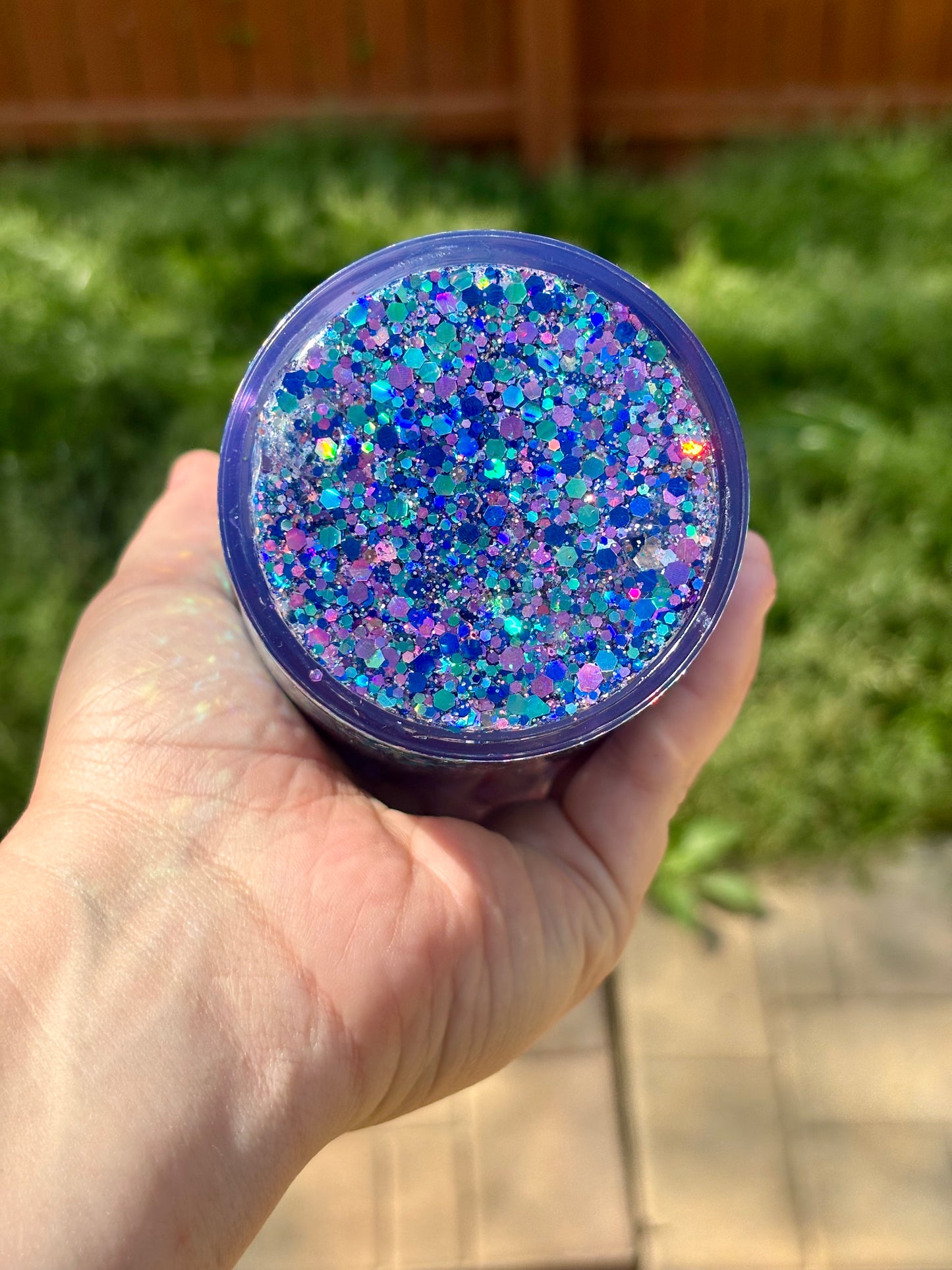 Unicorn Suspended glitter tumbler