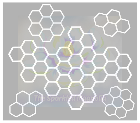 Honeycomb pieces precut template kit