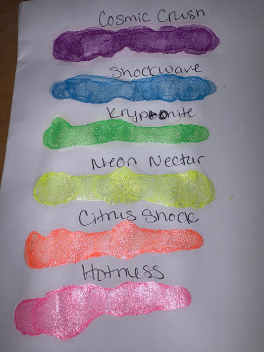 Neon Frosted Inks