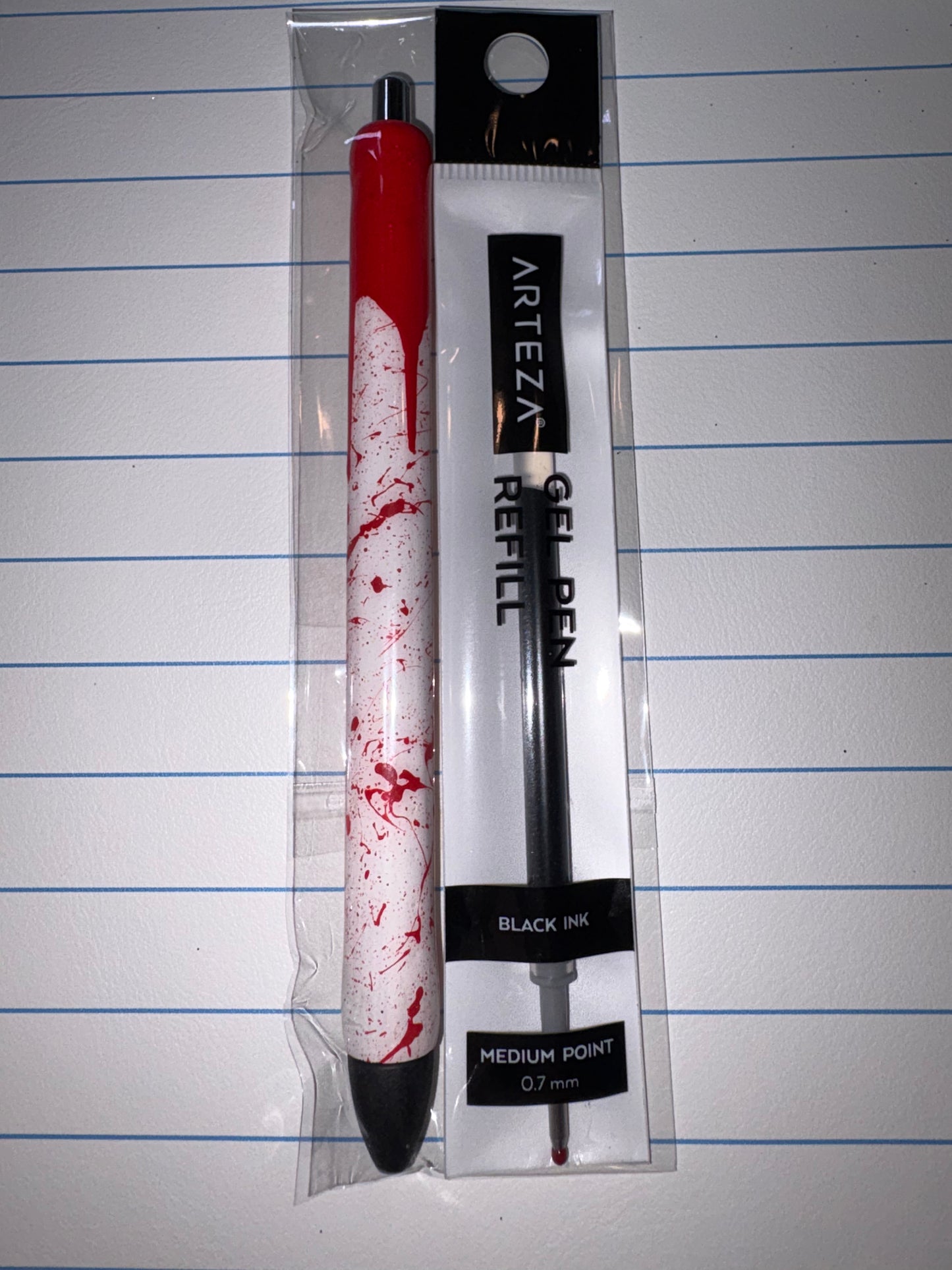 Blood splatter and drip pen