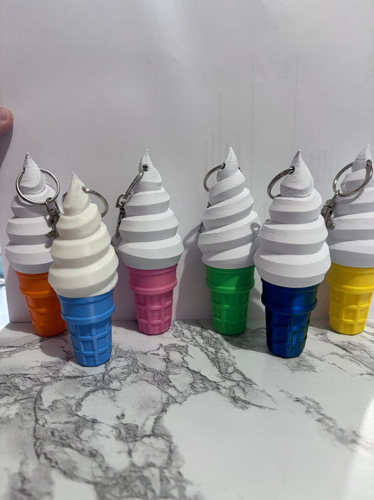 3D printed mini ice cream chapstick holder