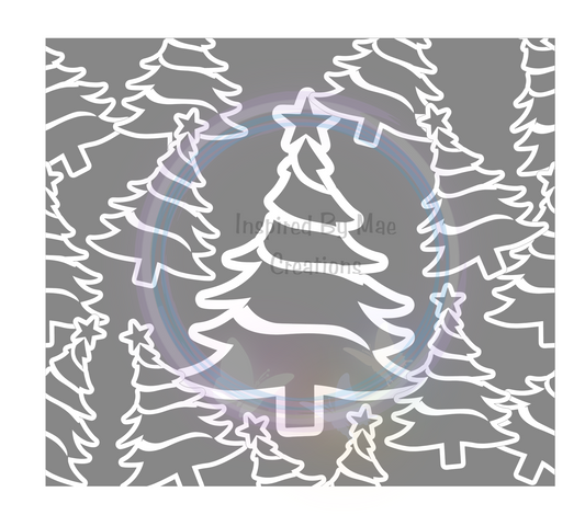 Christmas tree precut template