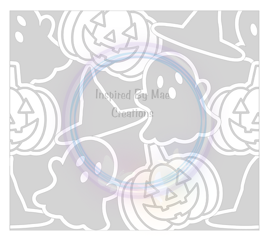 Halloween themed burst template