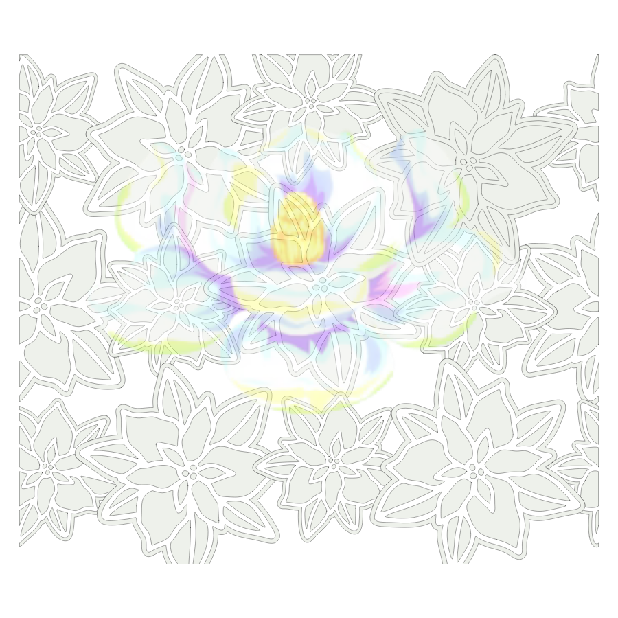 Poinsettias Precut Template