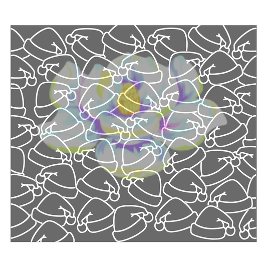 Santa Hats Precut template