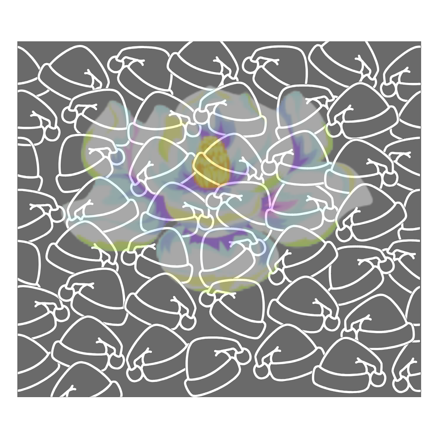 Santa hats Seamless template