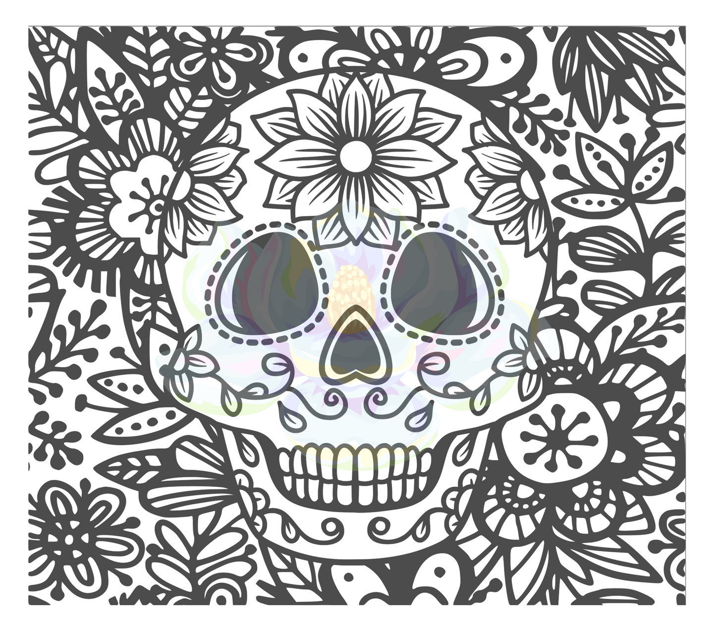 Sugarskulls with flowers
