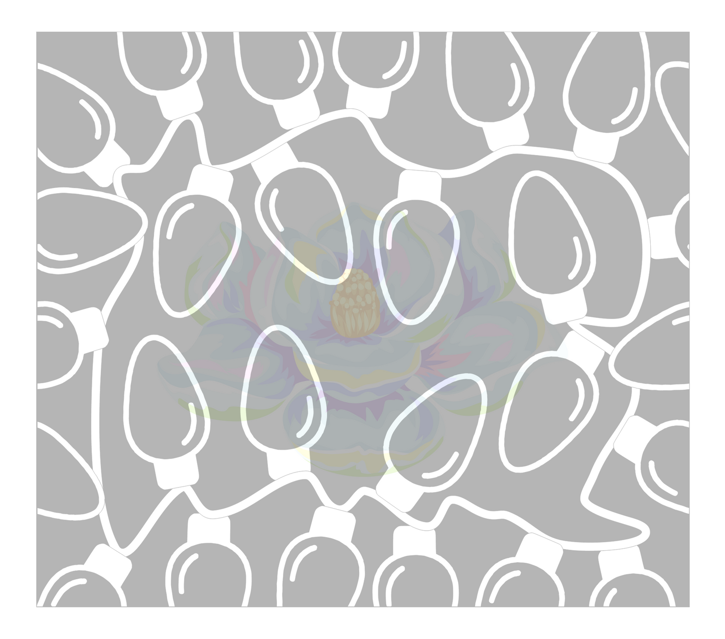 Seamless String of Christmas lights
