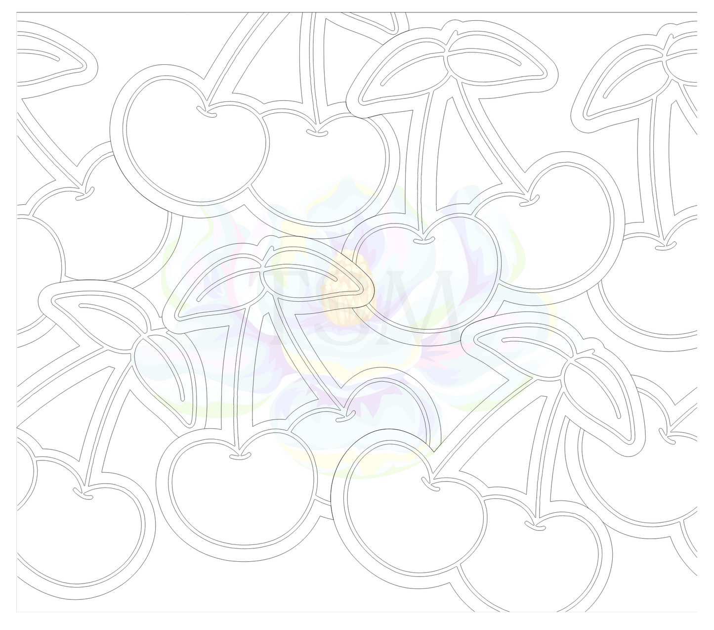 Cherries Precut Template