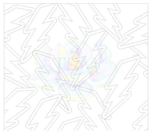 Lighting Bolt Precut Template