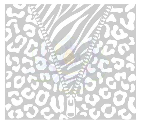 Zebra to Cheetah Zipper Template