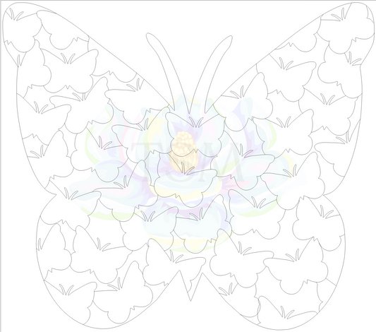 Peekaboo Butterfly Template