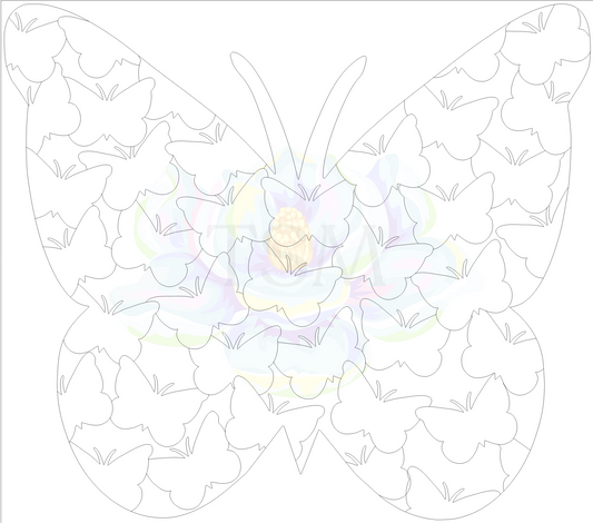 Peekaboo Butterfly Precut Template