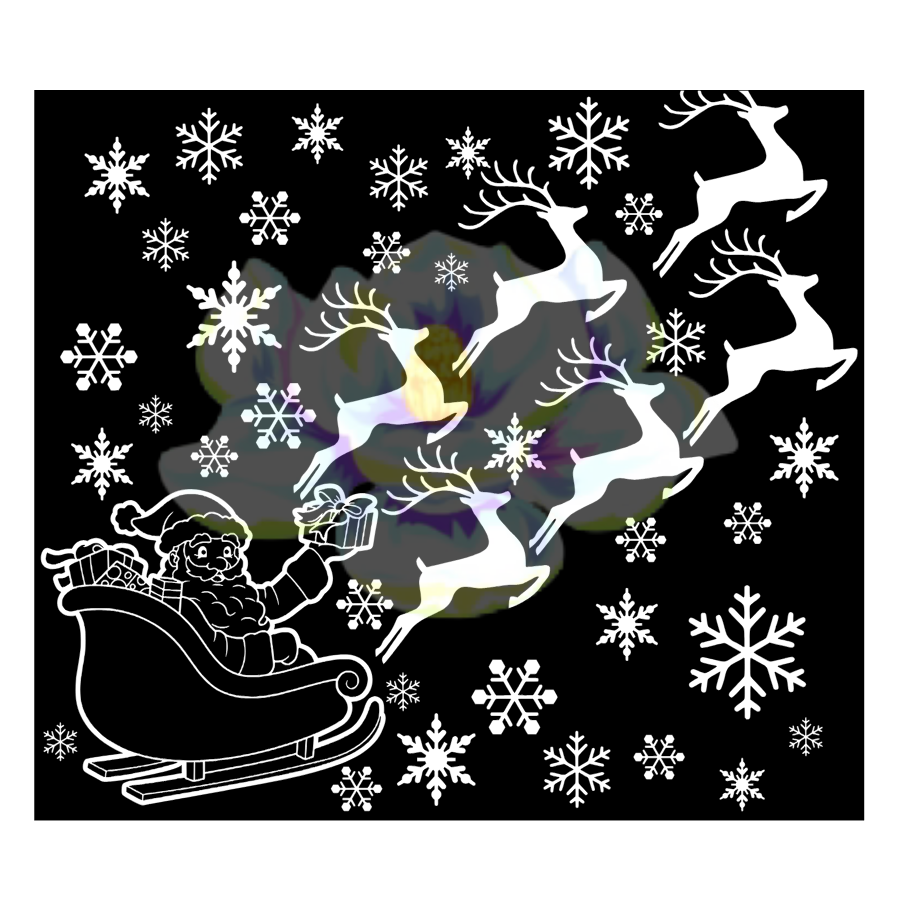 Santa Sleigh Precut template
