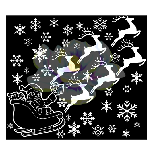 Santa Sleigh Precut template